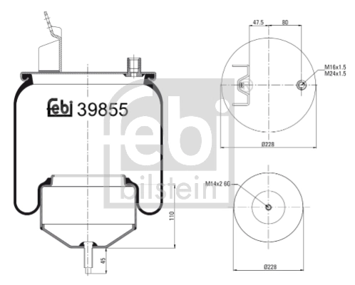 Bellow, air suspension
